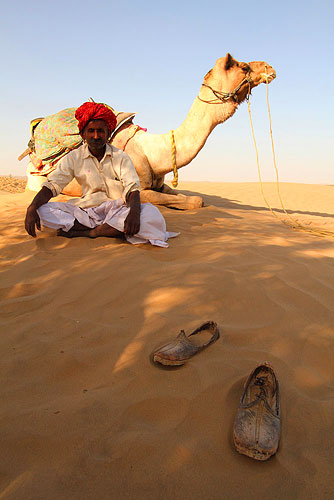 Indiër met kameel